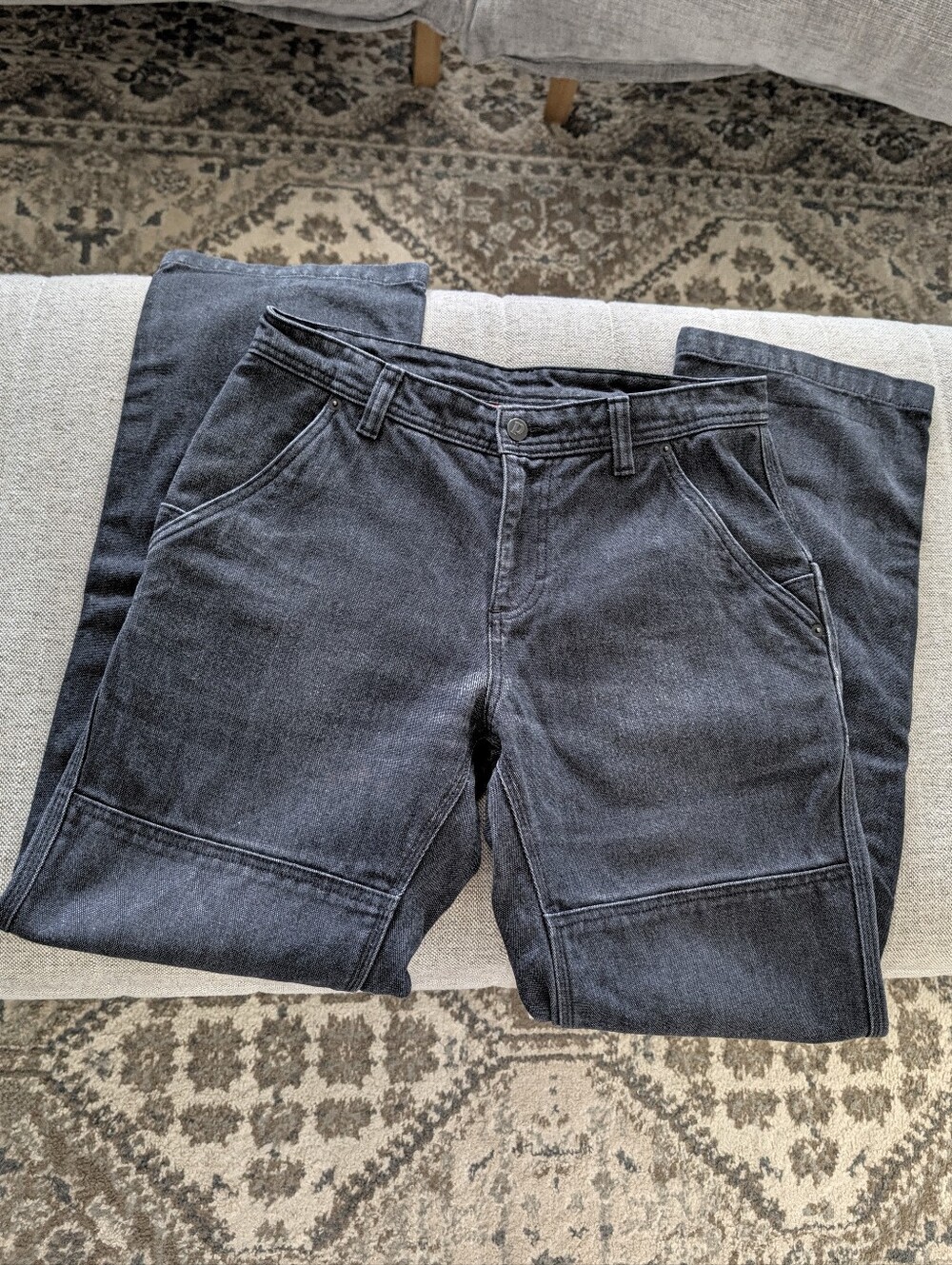 Patagonia Iron Forge Hemp Canvas Double Knee Pants Ink Black Size 8